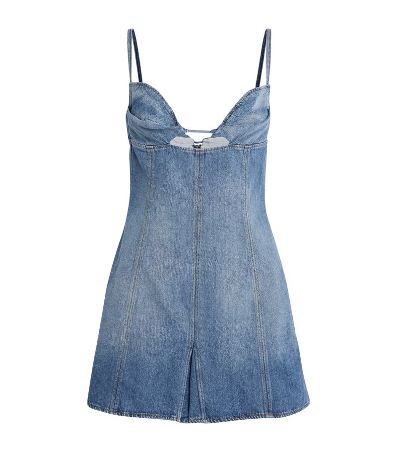 Nensi Dojaka Nensi Dojaka Denim Mini Dress