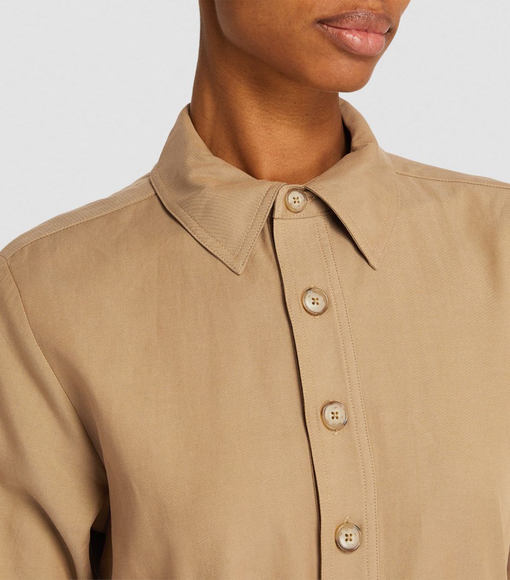 Frame Frame Cotton-Blend Trench Dress