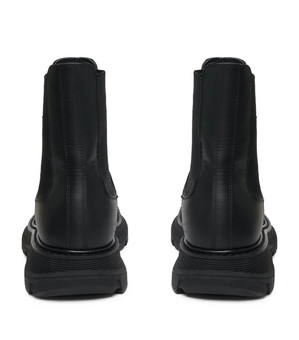 Alexander McQueen Alexander Mcqueen Leather Tread Chelsea Boots