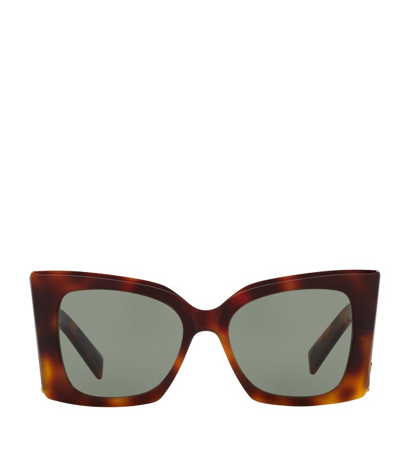 Saint Laurent Saint Laurent Tortoiseshell Blaze Sunglasses