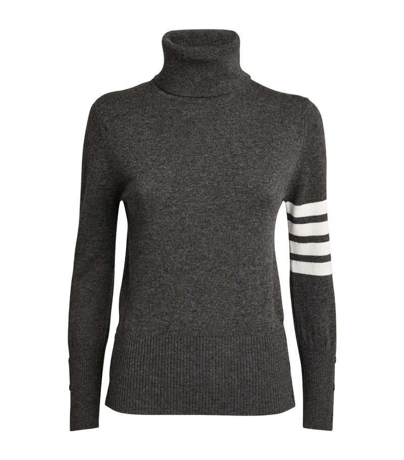 Thom Browne Thom Browne Cashmere 4-Bar Rollneck Sweater