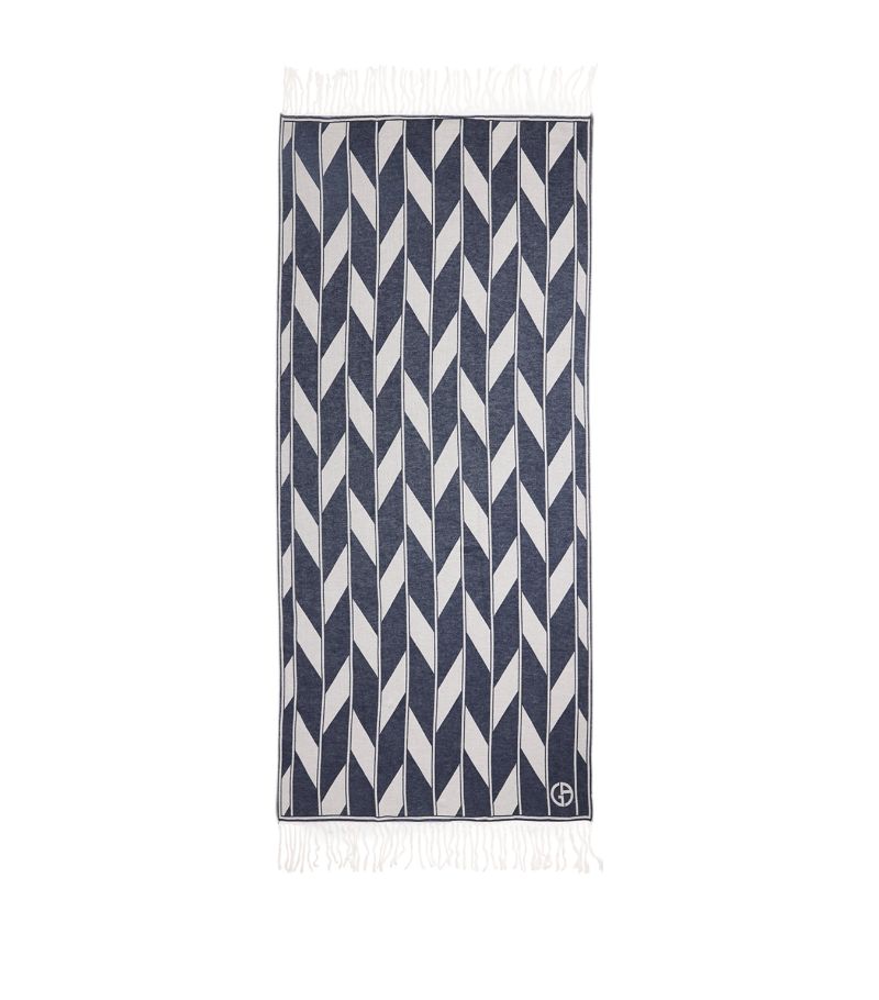 Giorgio Armani Giorgio Armani Cotton Jacquard Beach Towel (180Cm X 100Cm )