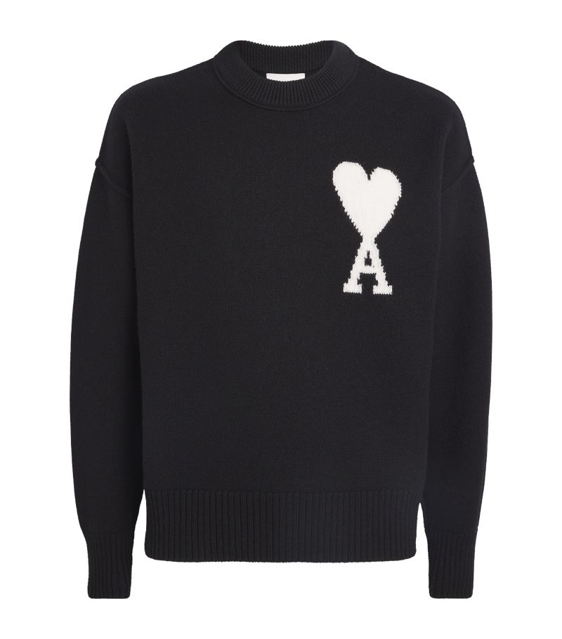 Ami Paris Ami Paris Virgin Wool Logo Sweater