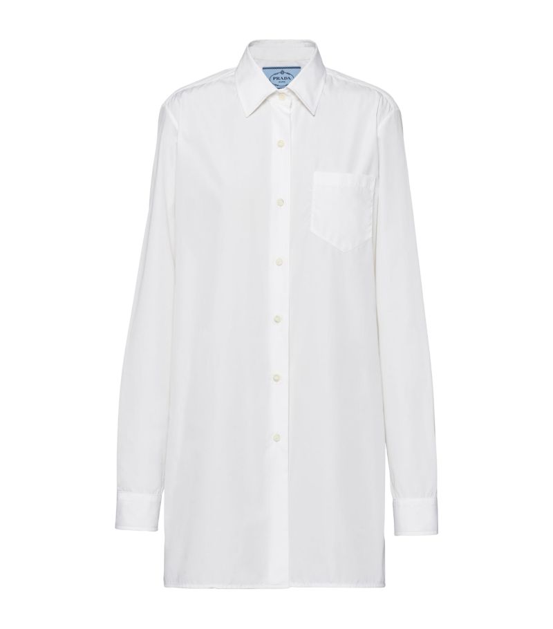 Prada Prada Cotton Mini Shirt Dress