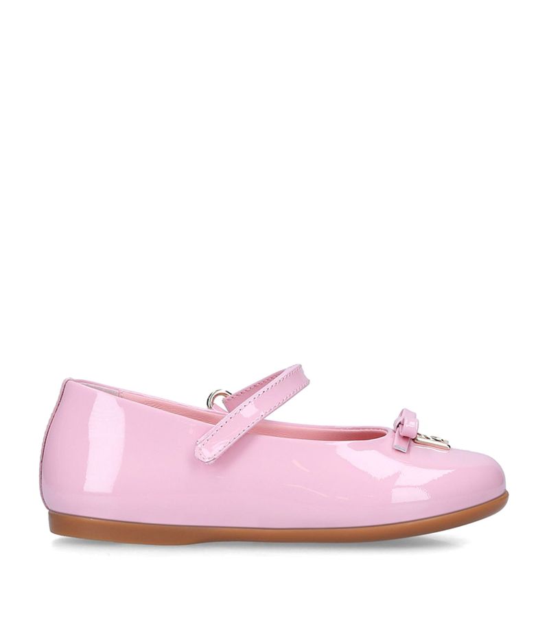 Dolce & Gabbana Dolce & Gabbana Kids Leather Vernice Ballet Flats