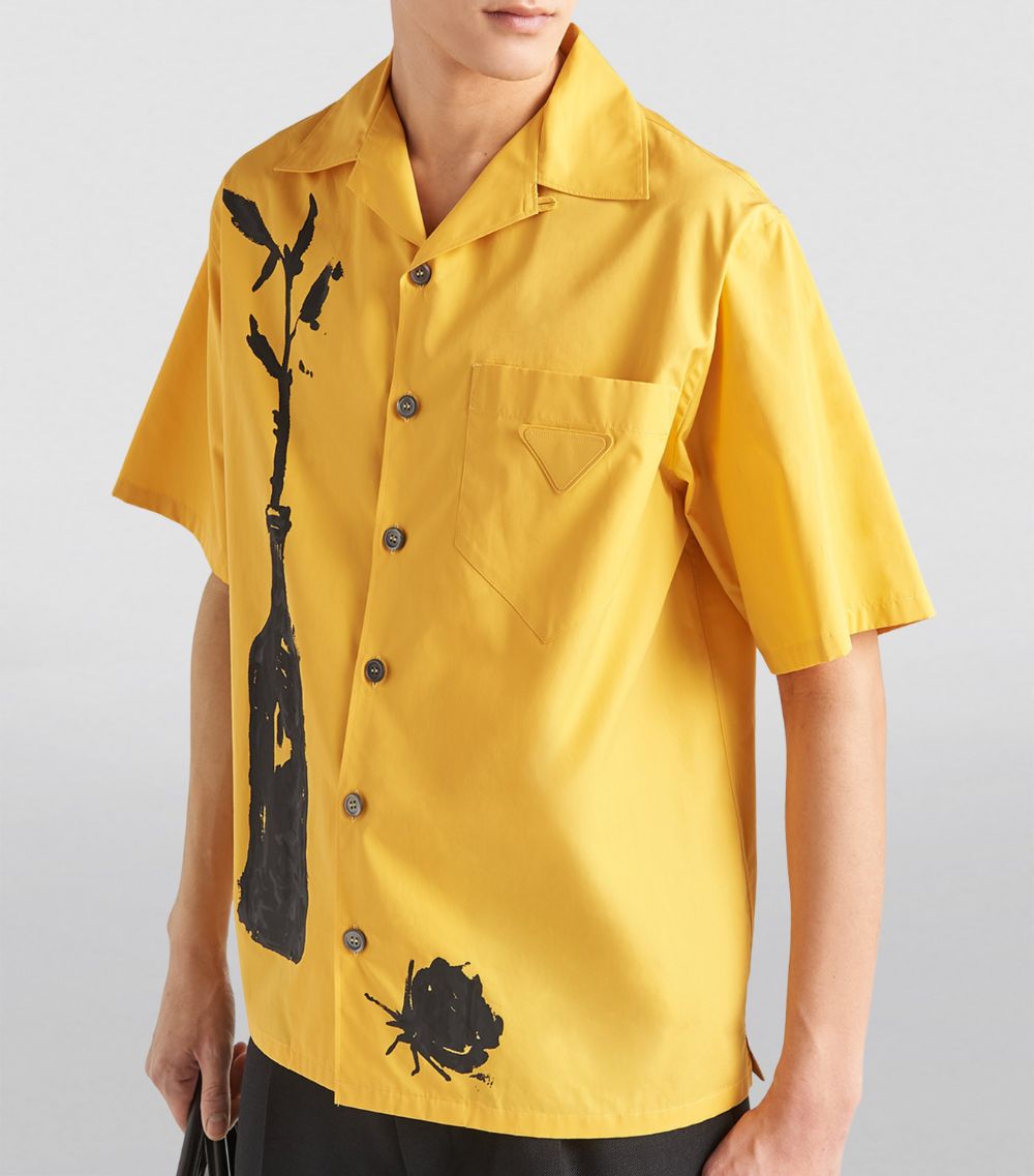 Prada Prada Short-Sleeve Graphic Shirt