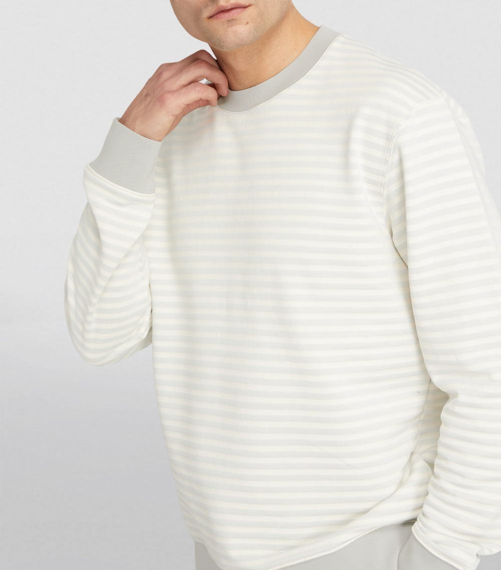Theory Theory Cotton-Blend Striped Sweatshirt