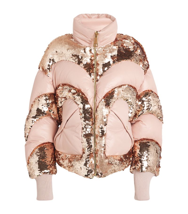 Khrisjoy Khrisjoy Down Embellished Corazon Puffer Jacket