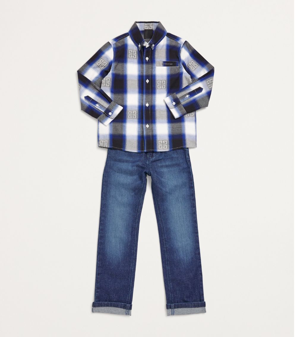 Givenchy Givenchy Kids Cotton Check Shirt (4-12+ Years)