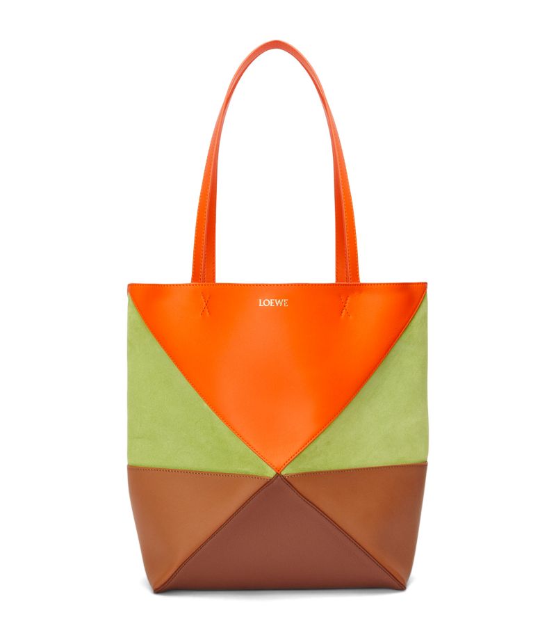 Loewe Loewe Medium Leather Puzzle Fold Tote Bag