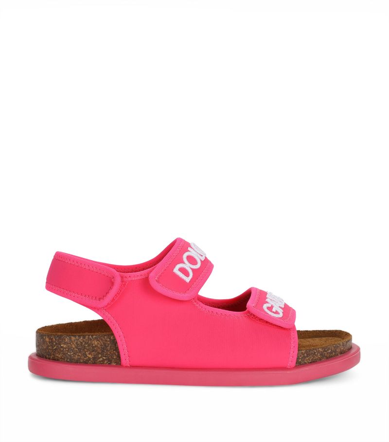 Dolce & Gabbana Dolce & Gabbana Kids Embroidered Logo Sandals