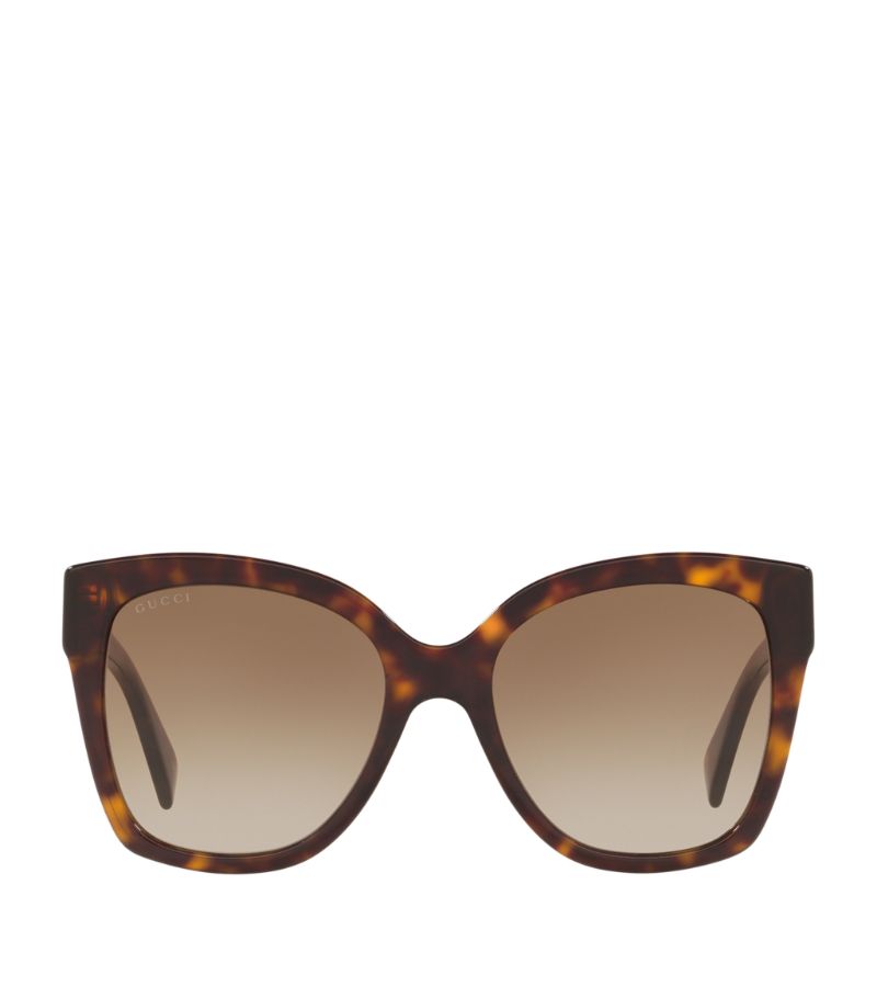 Gucci Gucci Rectangular Tortoiseshell Sunglasses