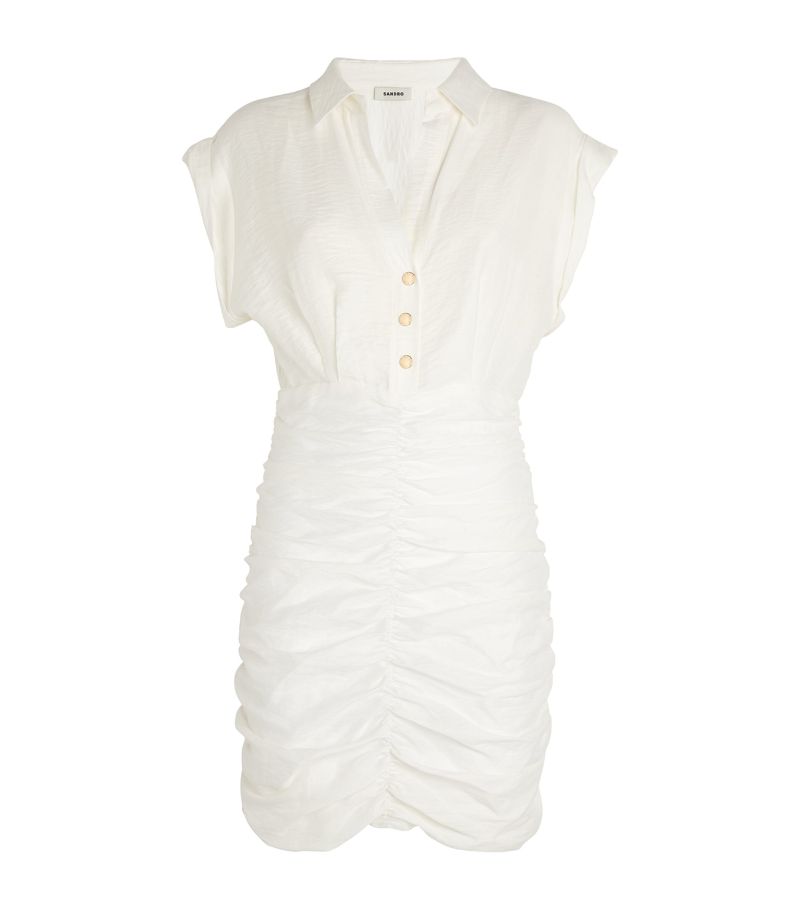  Sandro Ruched Mini Dress