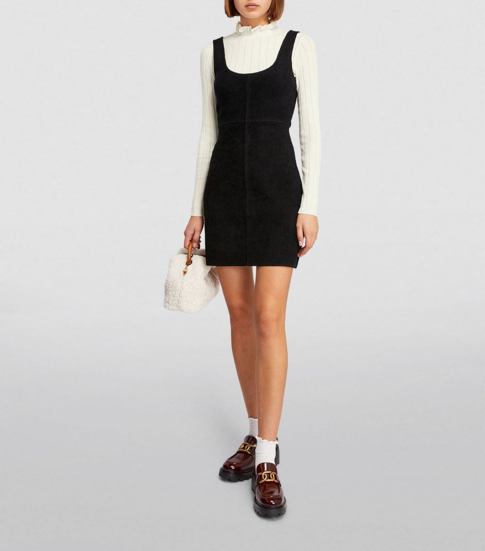  Sandro Layered Pinafore Mini Dress