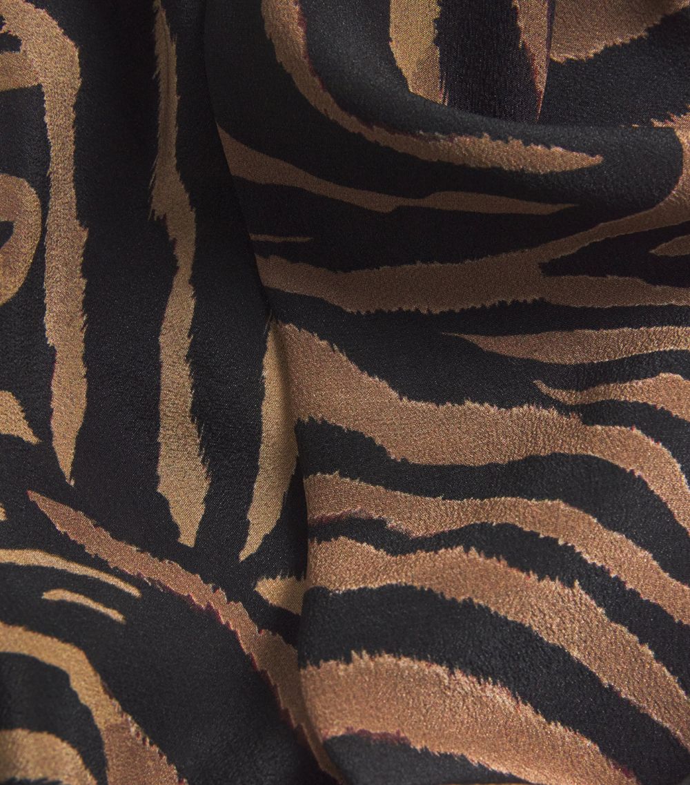  Rixo Tiger Print Ridley Mini Dress