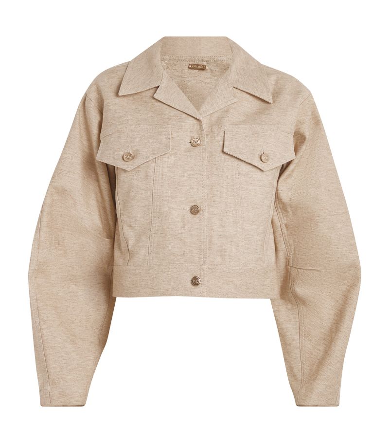 Cult Gaia Cult Gaia Cotton-Linen Daphne Jacket