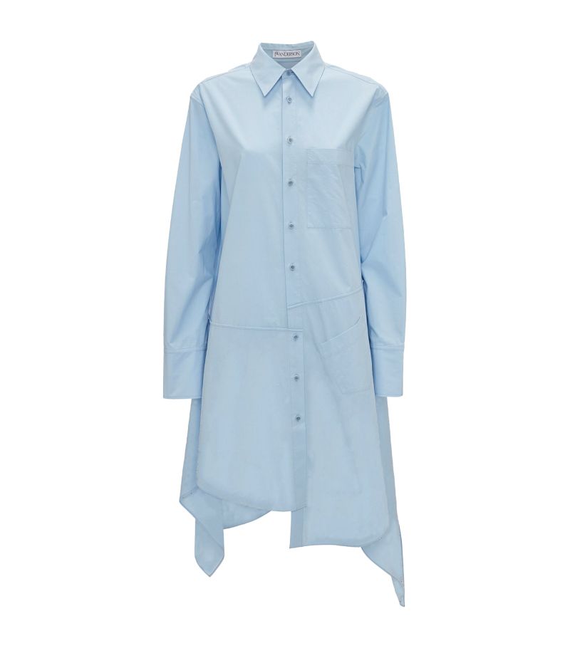 Jw Anderson Jw Anderson Asymmetric Midi Shirt Dress