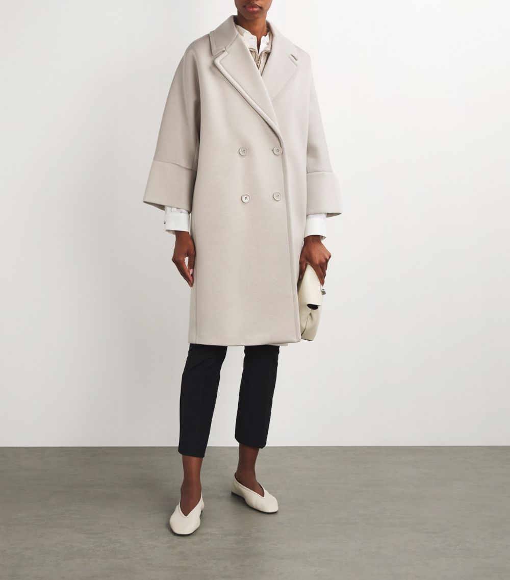 Max Mara Max Mara Jersey Double-Breasted Coat