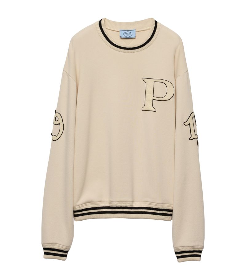 Prada Prada Cotton Varsity Sweatshirt