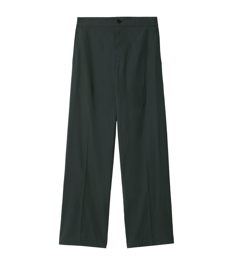 Burberry Burberry Cotton-Blend Tailored Trousers