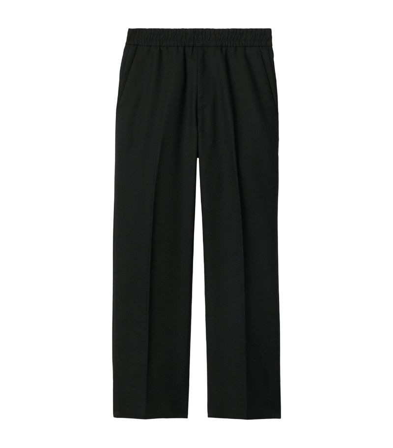 Burberry Burberry Wool-Blend Wide-Leg Trousers