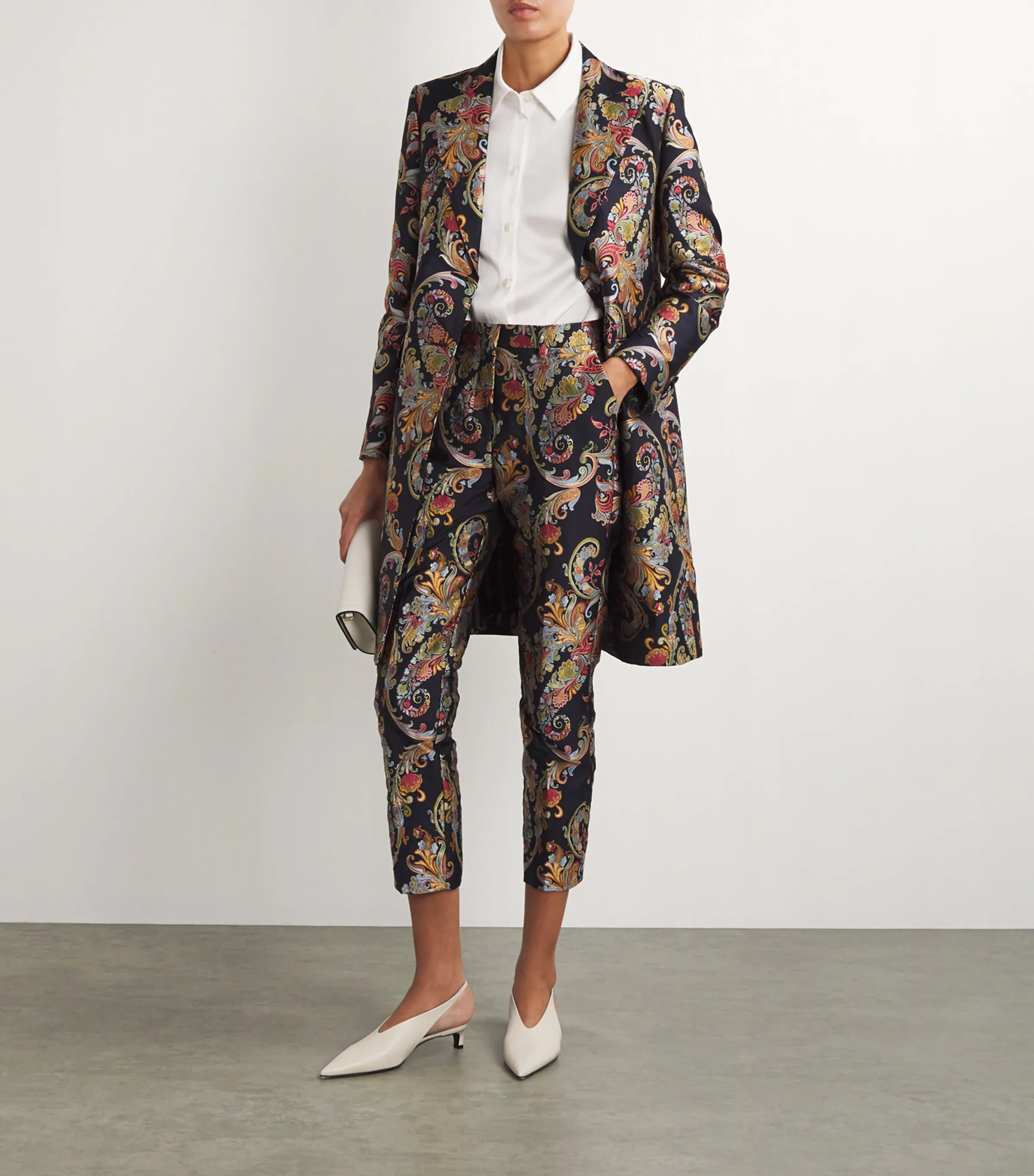 Etro Etro Slim Paisley Print Trousers