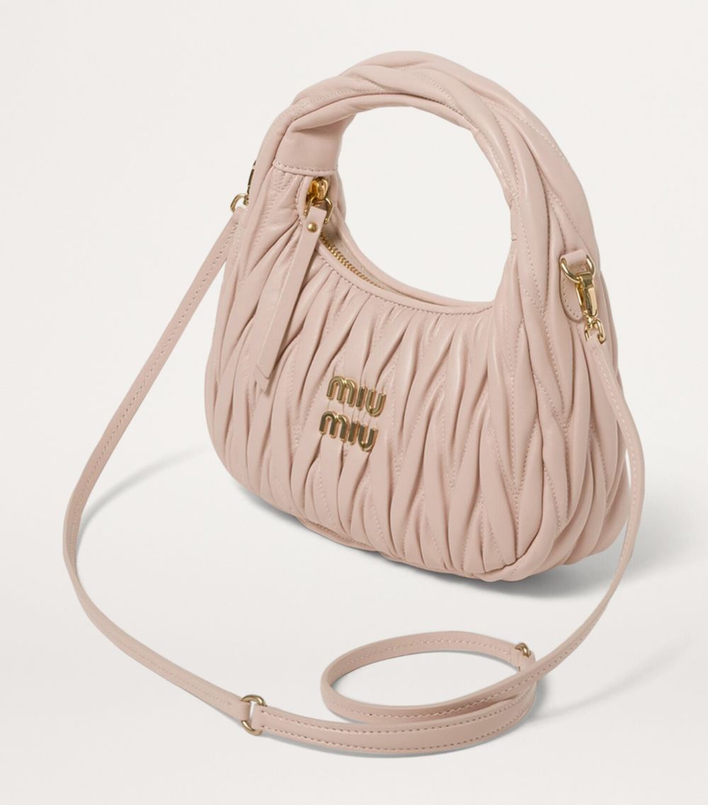 Miu Miu Miu Miu Small Matelassé Leather Wander Top-Handle Bag