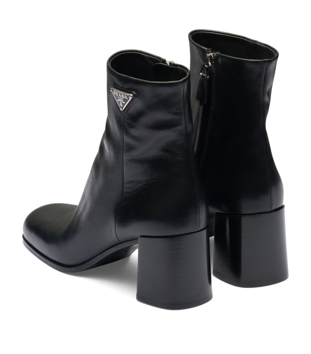 Prada Prada Leather Heeled Boots 65