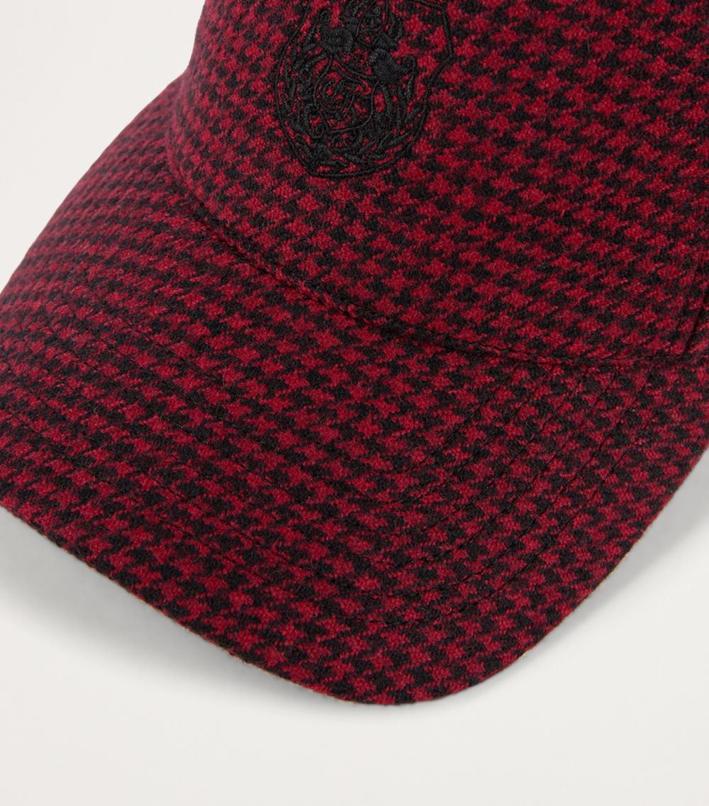 The Kooples The Kooples Houndstooth Logo Cap