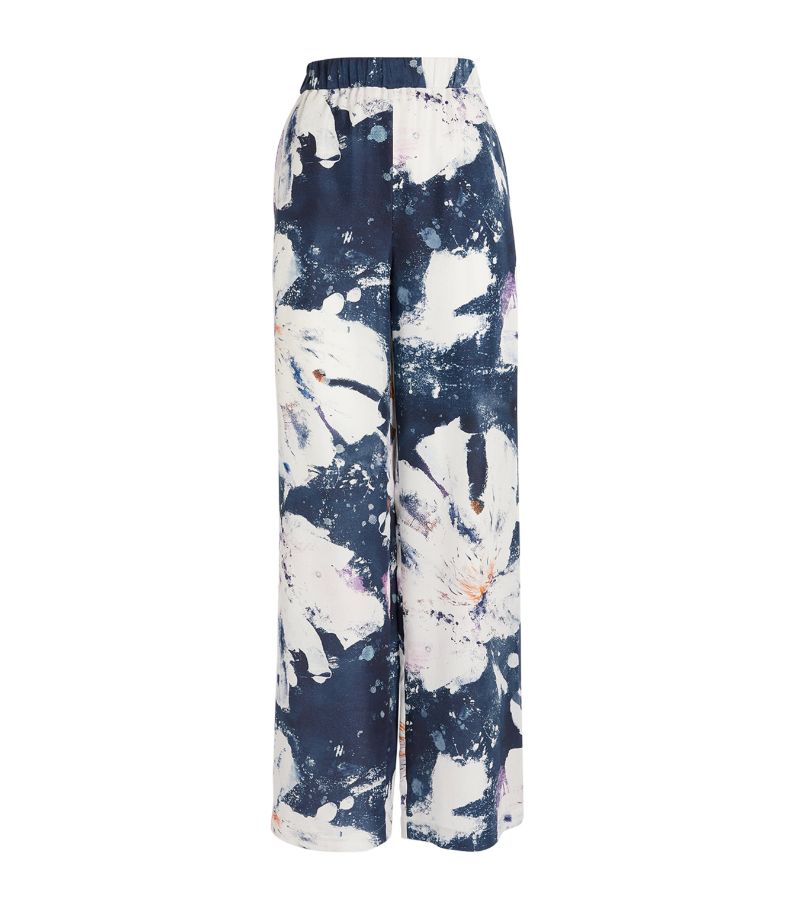 Max & Co. Max & Co. Silk Floral Print Trousers