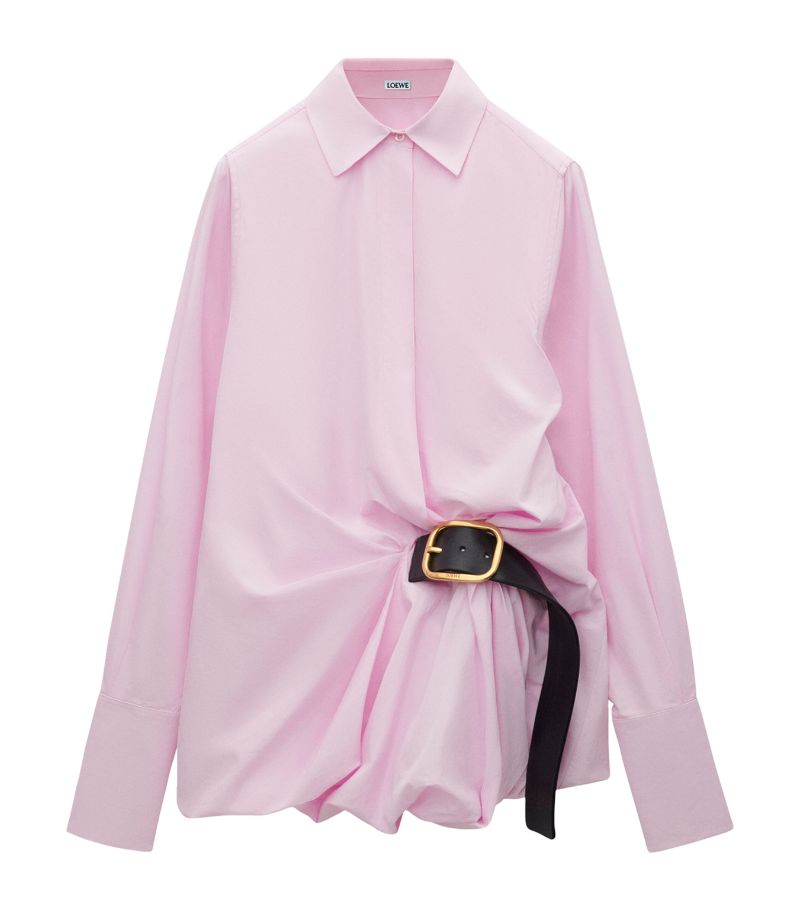 Loewe Loewe Cotton Poplin Belted Shirt