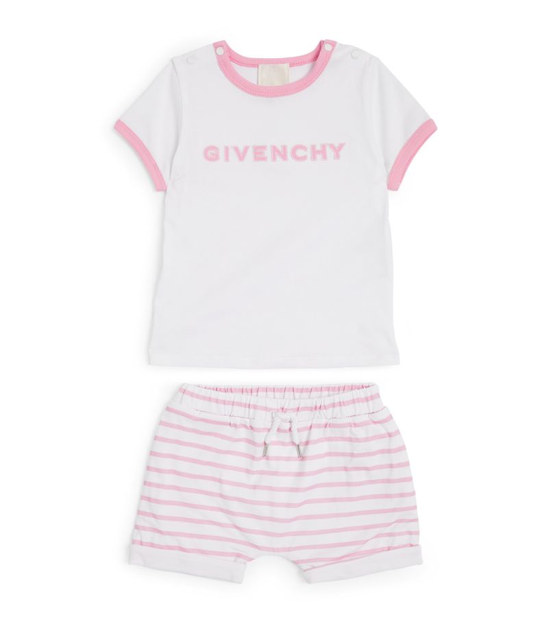 Givenchy Givenchy Kids Cotton T-Shirt And Shorts Set (6-18 Months)