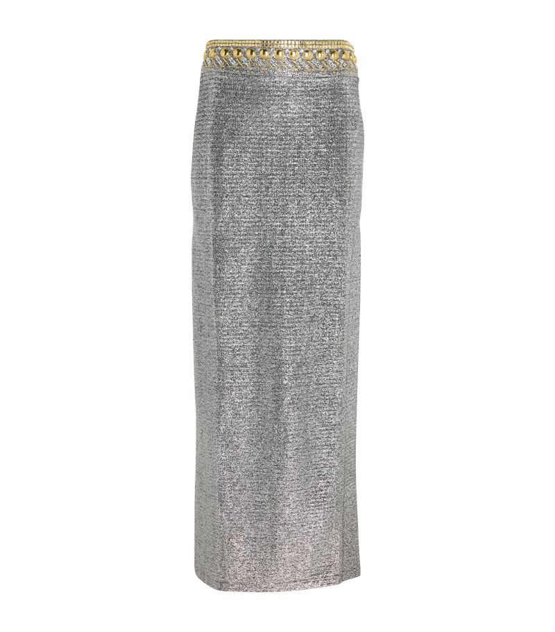 Rabanne Rabanne Metallic Maxi Skirt