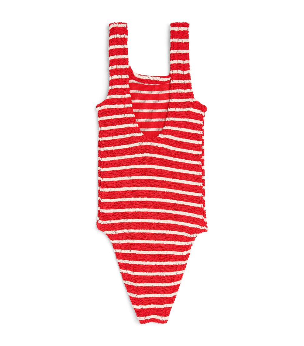 Hunza G Kids Hunza G Kids Striped Classic Swimsuit (2-6 Years)