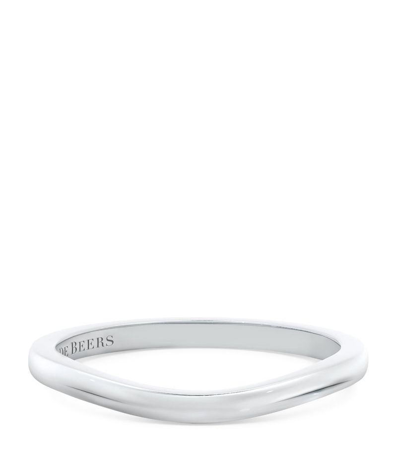 De Beers Jewellers De Beers Jewellers Platinum Plain Wedding Band