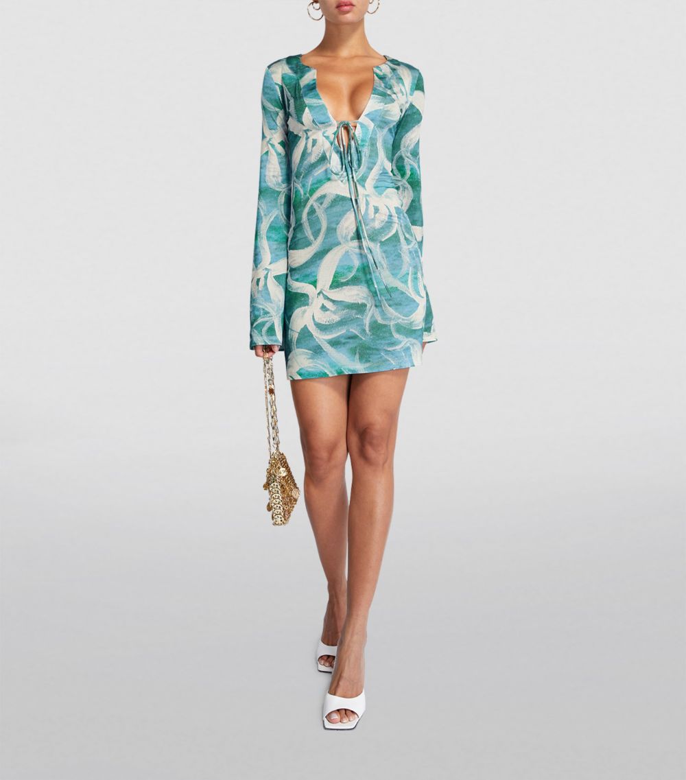 Louisa Ballou Louisa Ballou Kaftan Mini Dress