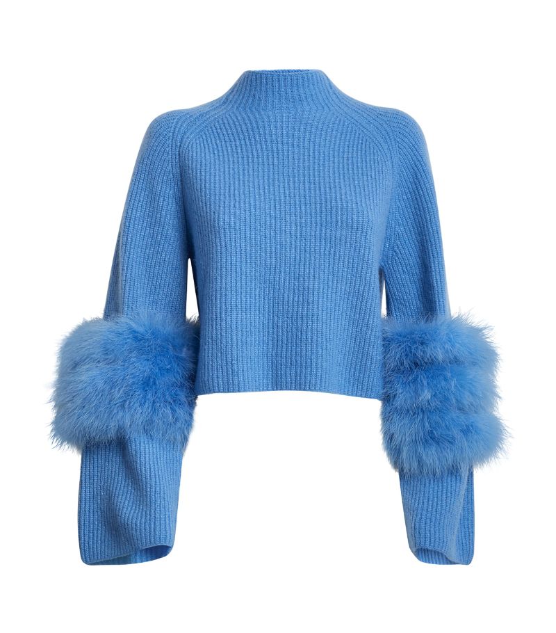Lapointe Lapointe Feather-Trim Sweater