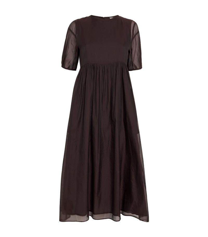 Max Mara Max Mara Silk-Blend Midi Dress