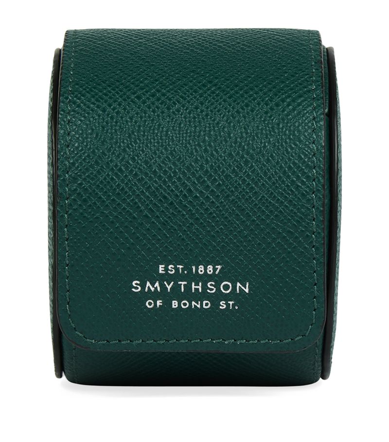 Smythson Smythson Leather Panama Single Watch Roll