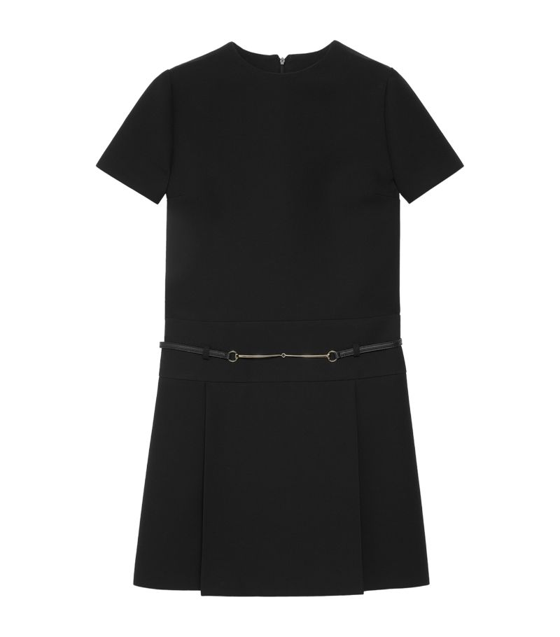 Gucci Gucci Horsebit-Belt Mini Dress