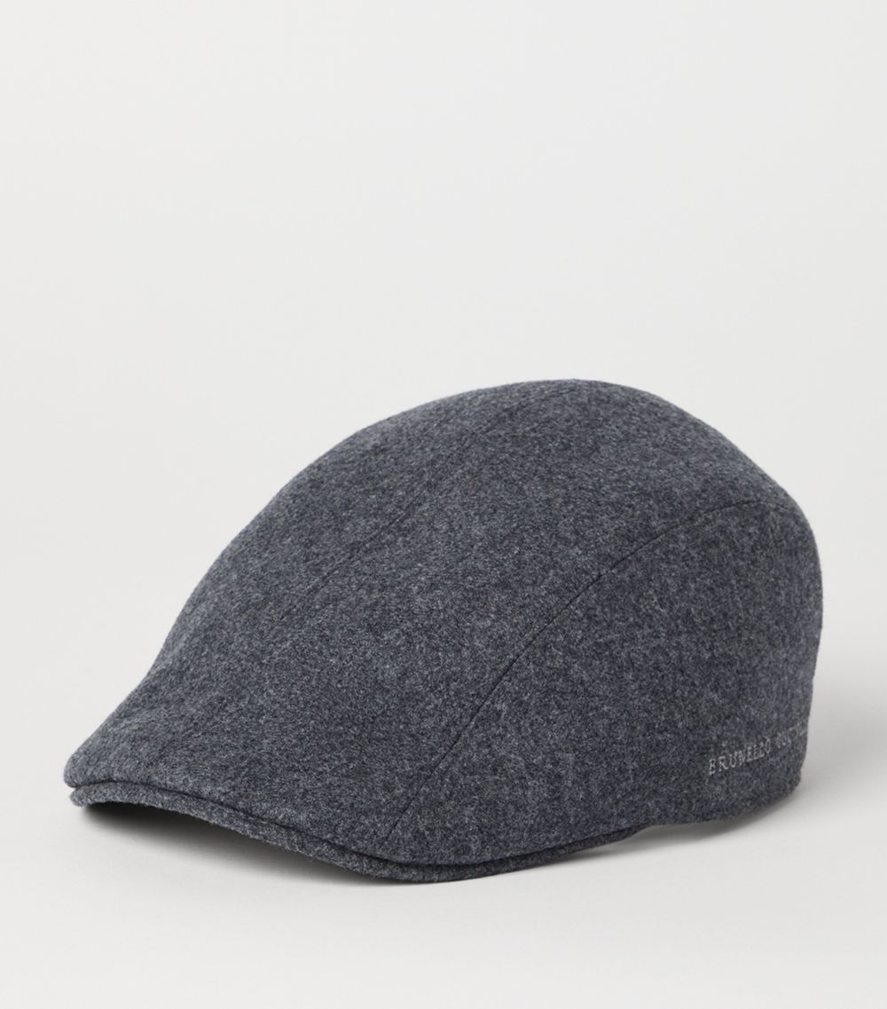 Brunello Cucinelli Brunello Cucinelli Virgin Wool Flat Cap