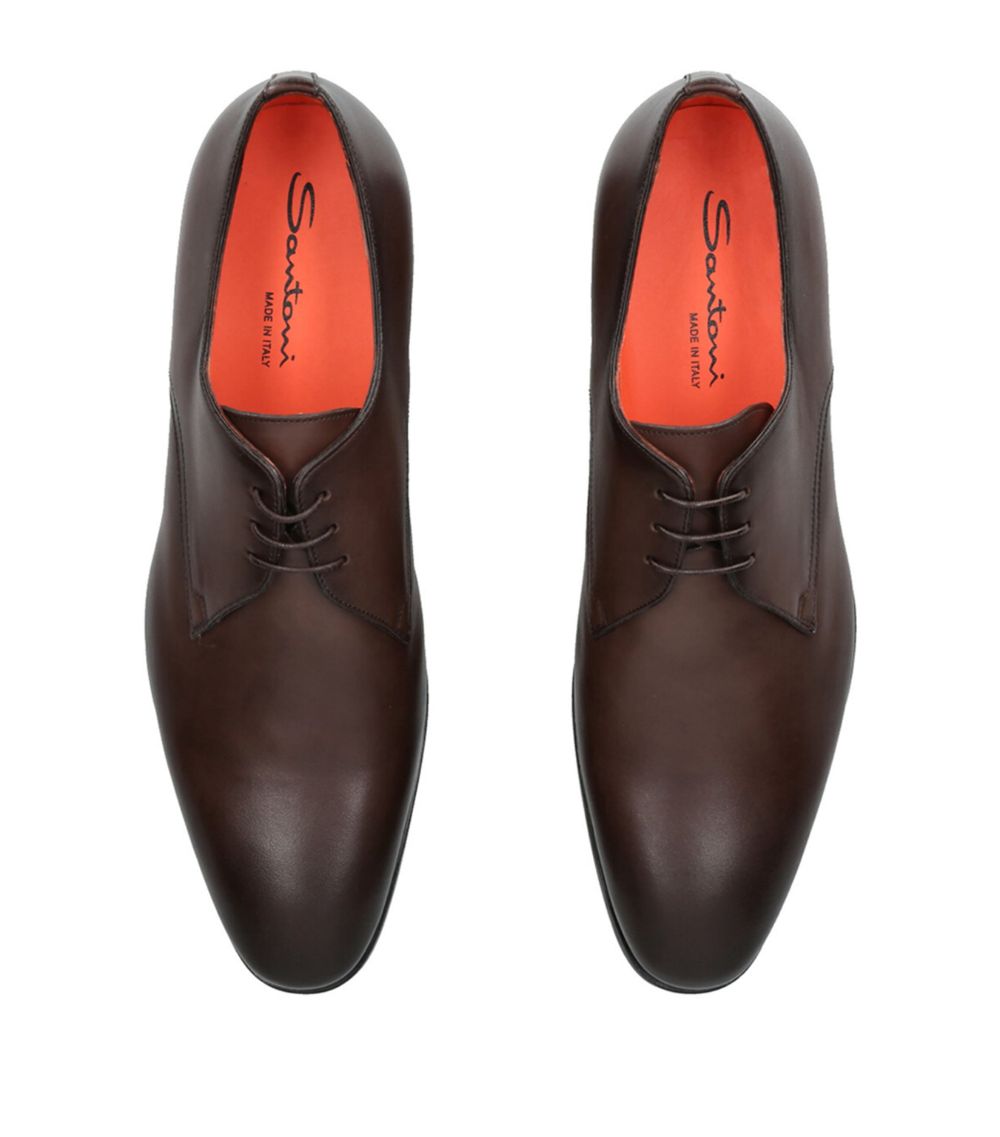 Santoni Santoni Leather Simon Derby Shoes