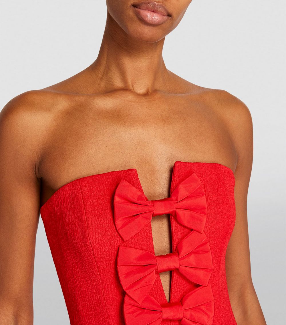  Rebecca Vallance Bow-Detail Chiara Mini Dress