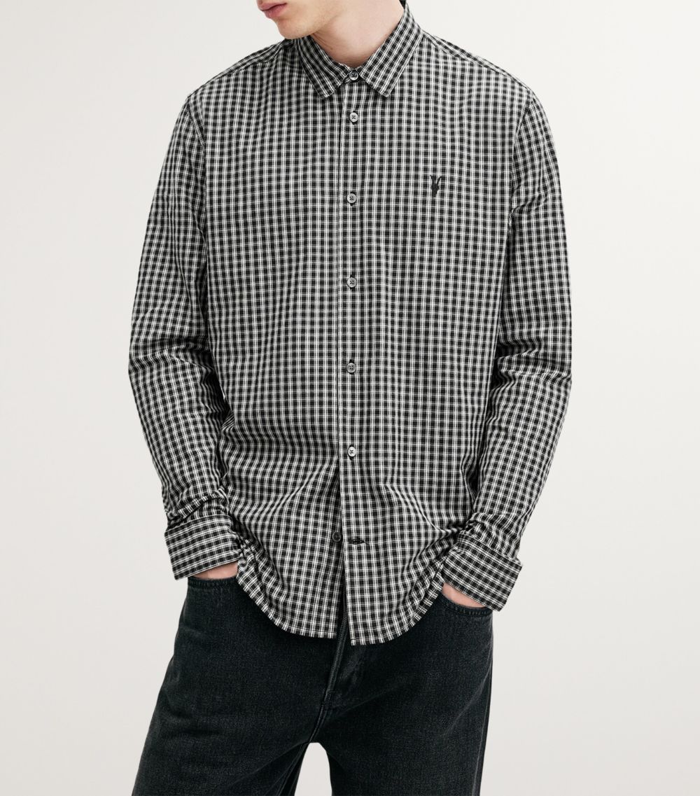 Allsaints Allsaints Organic Cotton Check Neo Shirt