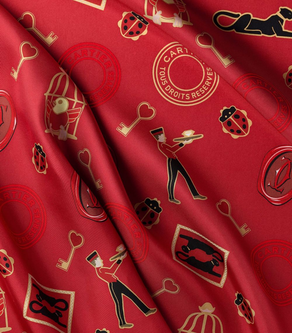 Cartier Cartier Silk Diabolo De Cartier Scarf