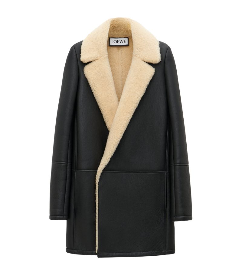 Loewe Loewe Shearling Double-Breasted Coat