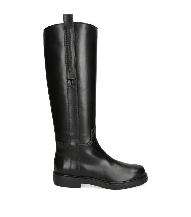 Tod's Tod'S Leather Gomma Stivale Knee-High Boots 30