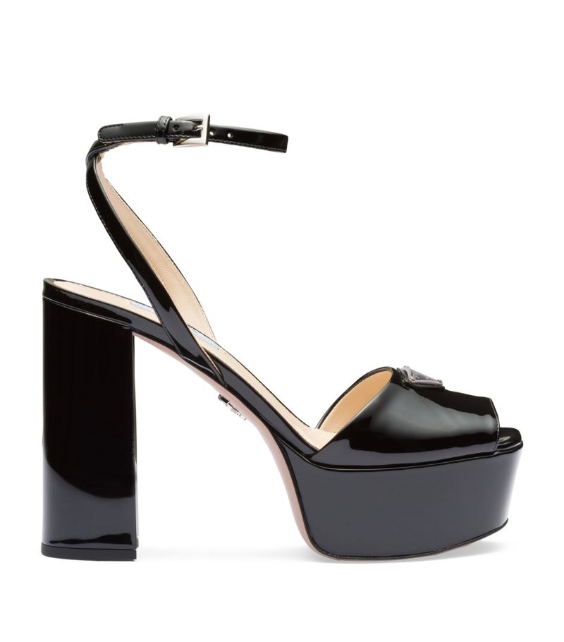 Prada Prada Patent Leather Platform Sandals 115