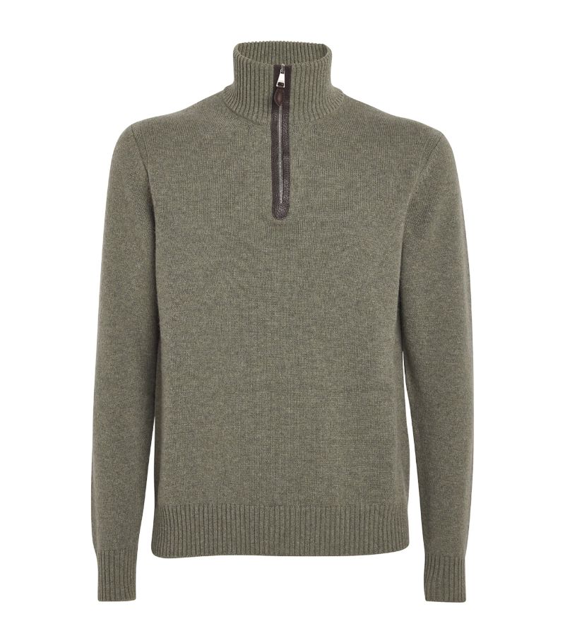 Purdey Purdey Cashmere Quarter-Zip Sweater