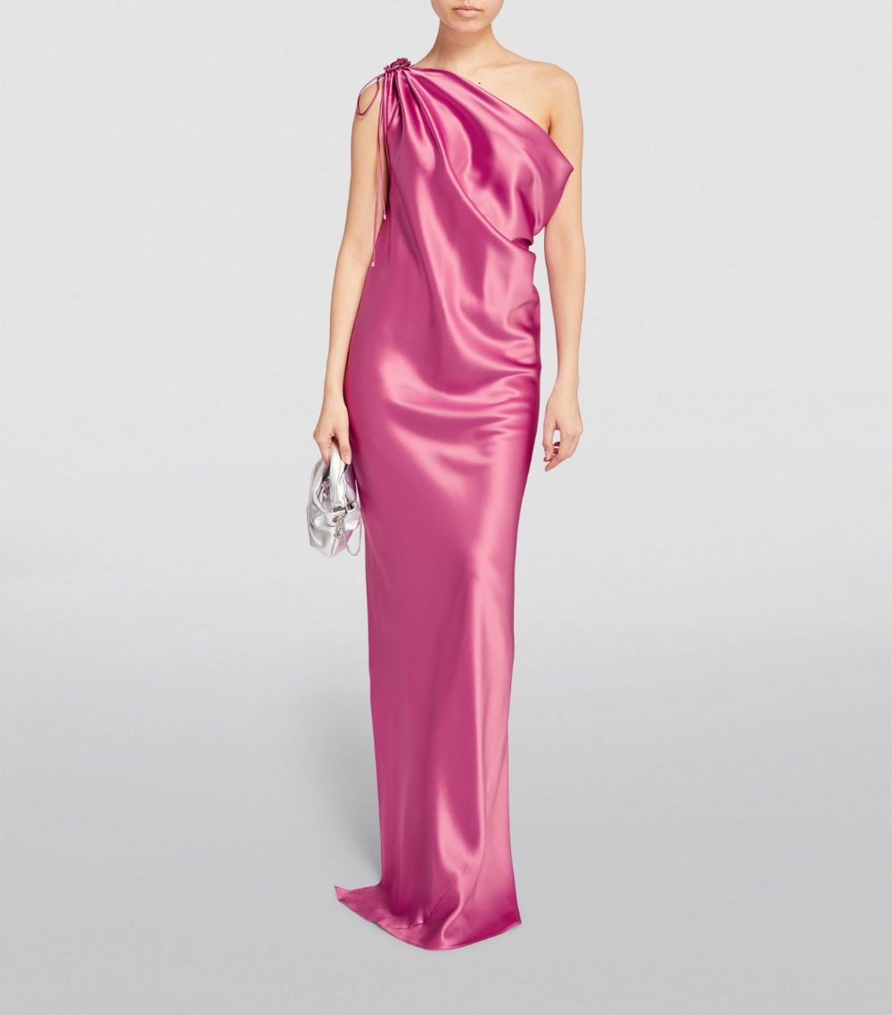 Max Mara Max Mara Silk Satin Maxi Dress